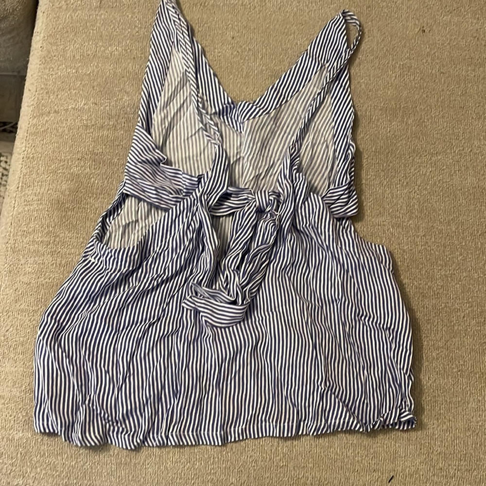 Lulus Summery Tie Bow Back Top